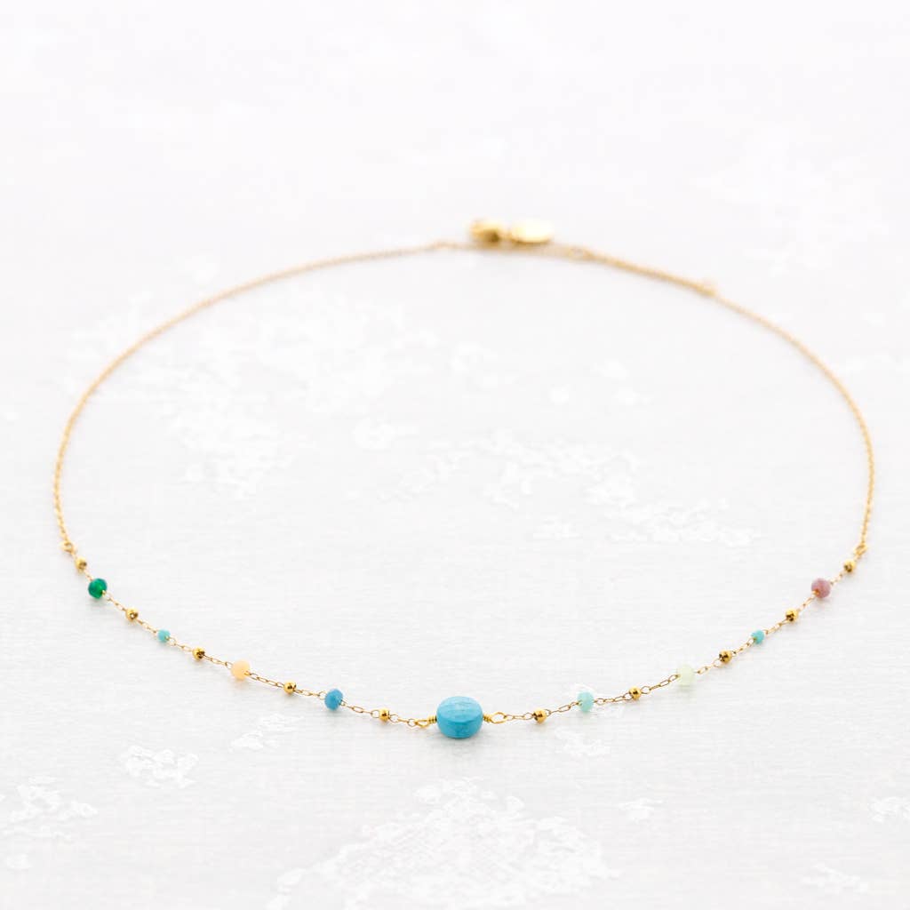 Sonata – wholesale Pendant/charm necklace – Steel Stone Necklace1