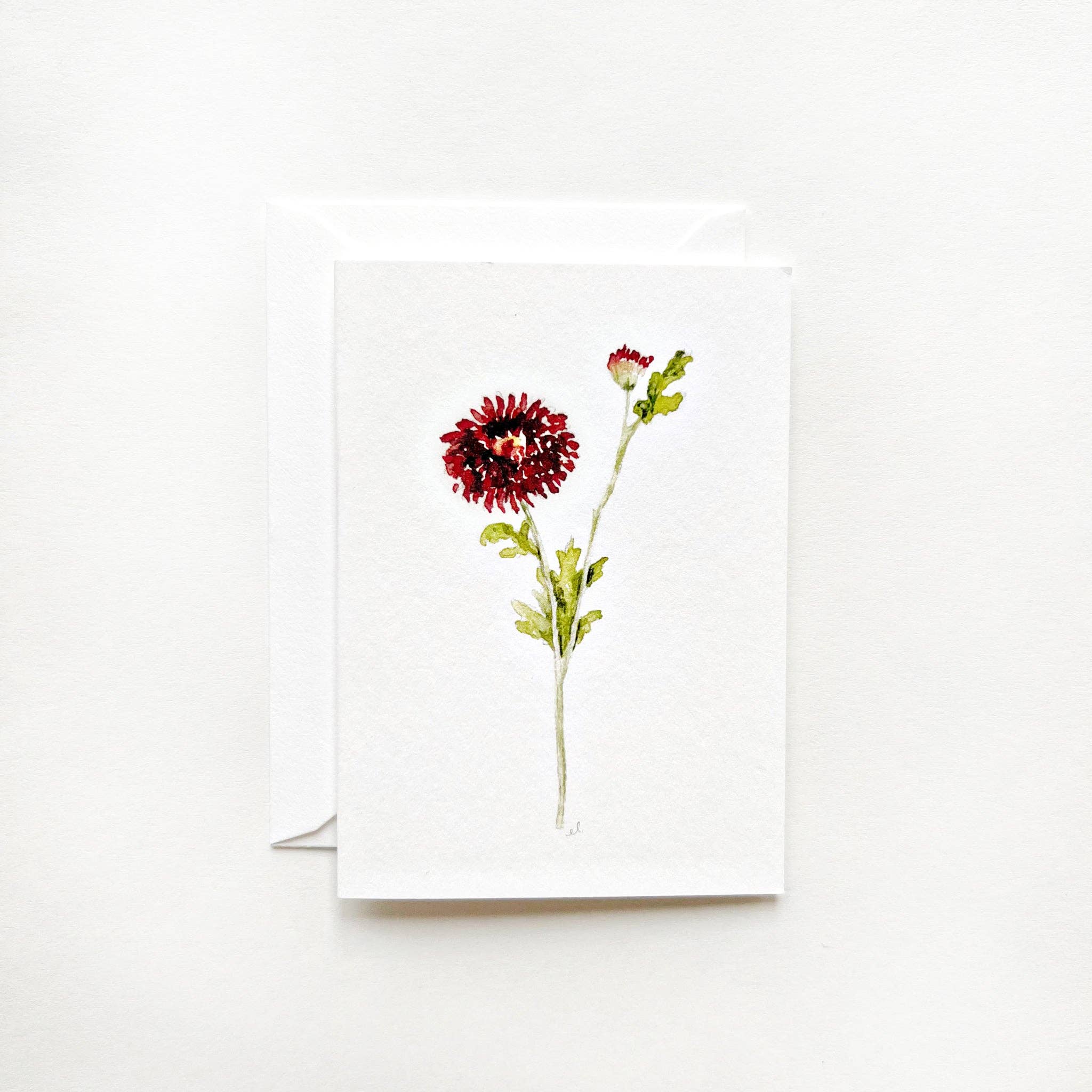emily lex studio - Wholesale Stationery/Notecard Set - dahlia stem mini notecard2