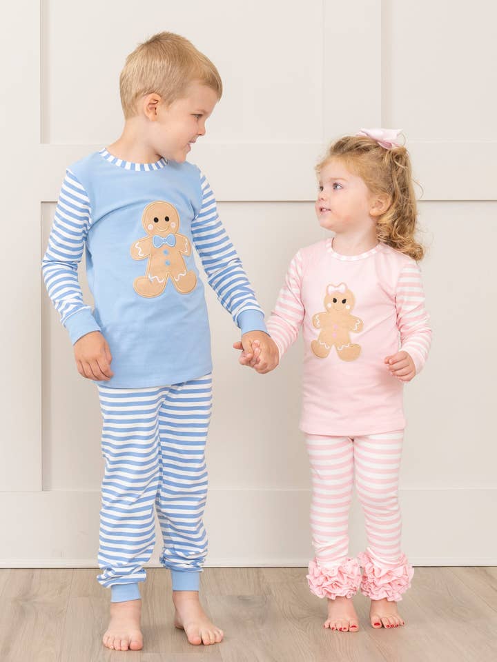 Christmas Gingerbread Pajamas - For Boys & Girls for wholesale by Marie Nicole Clothing