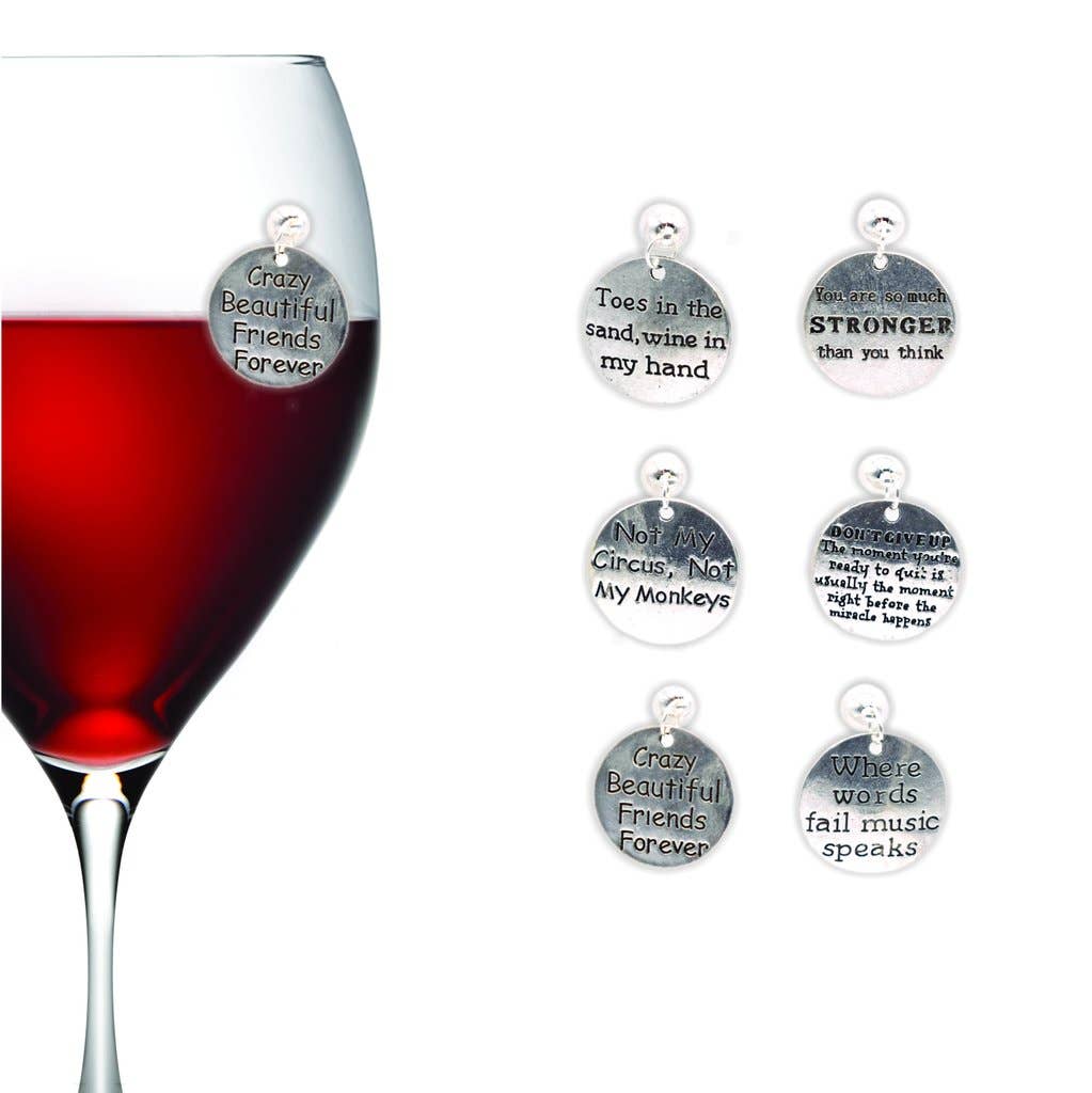 Going Stemless Selfie Picture Frame Magnetic Cocktail Charms