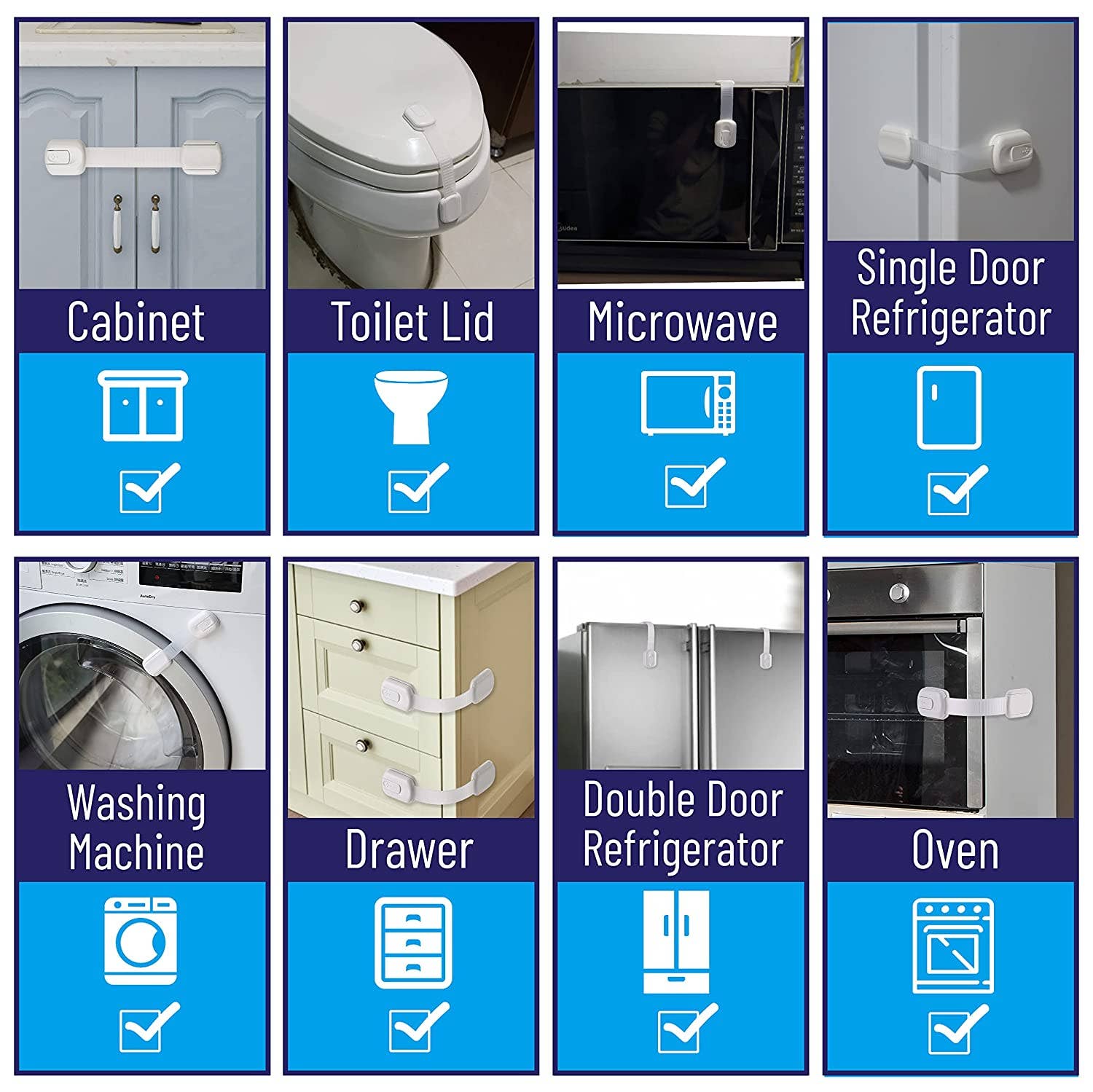 Bates Choice - Wholesale  - Child Safety Strap Locks, 6 Pack3