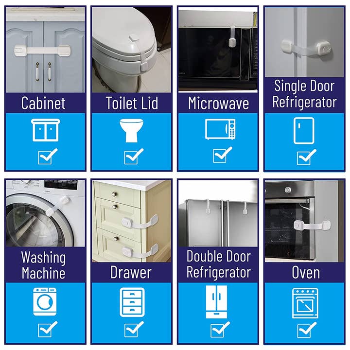 Bates Choice - Wholesale - Child Safety Strap Locks, 6 Pack3