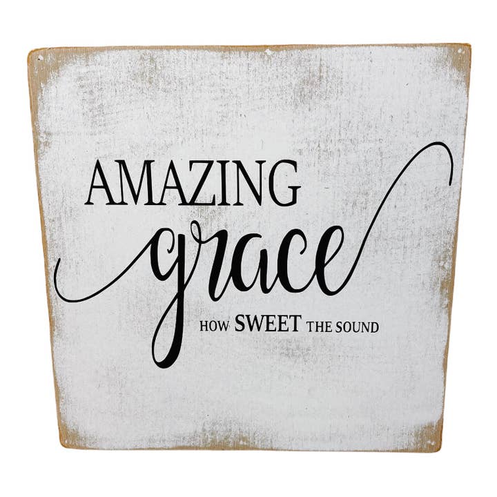 Signo de granja Amazing Grace How Sweet the Sound para venta al por mayor de Joshua Jar