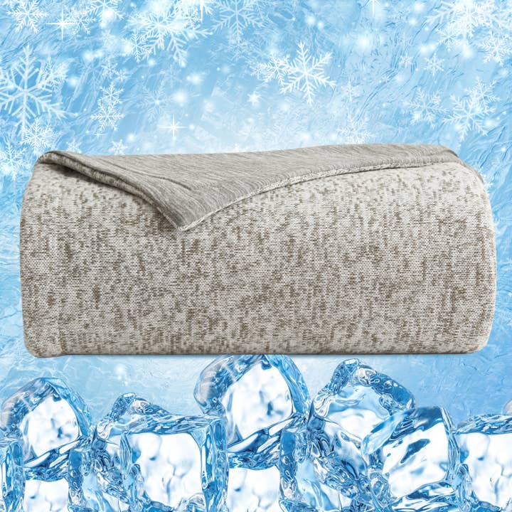 JML – Cobertor de cama por atacado – Cobertor de resfriamento para uso em todas as estações e dormentes quentes (cinza)