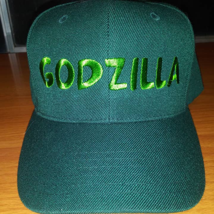 GODZILLA Embroidered OTTO Hat/Cap - Dark Hunter Green - Snap for wholesale by Holiday Traditions