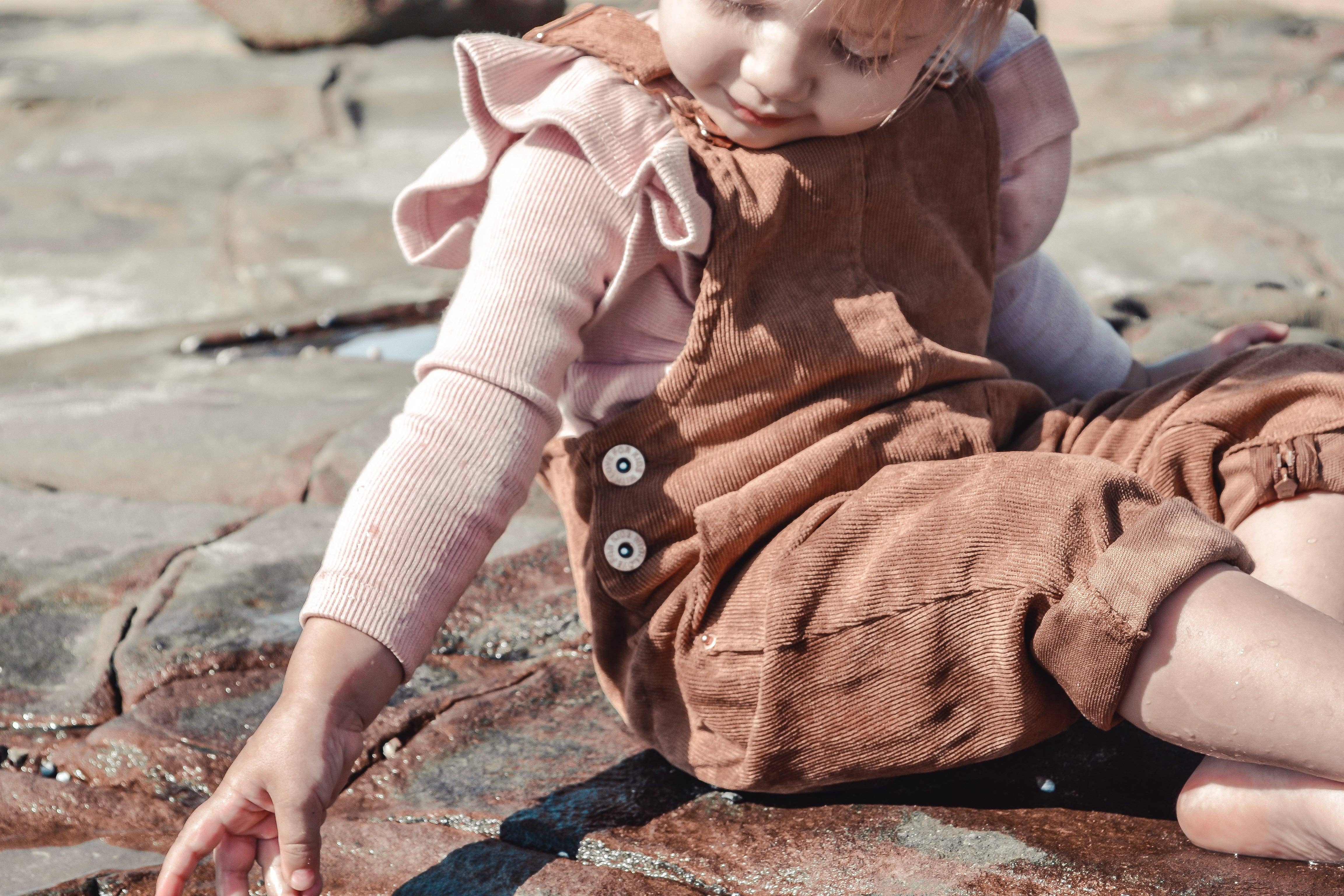 With Love for Kids - Vendita all'ingrosso Salopette - Neonati - Salopette Hudson Cord - TAN6