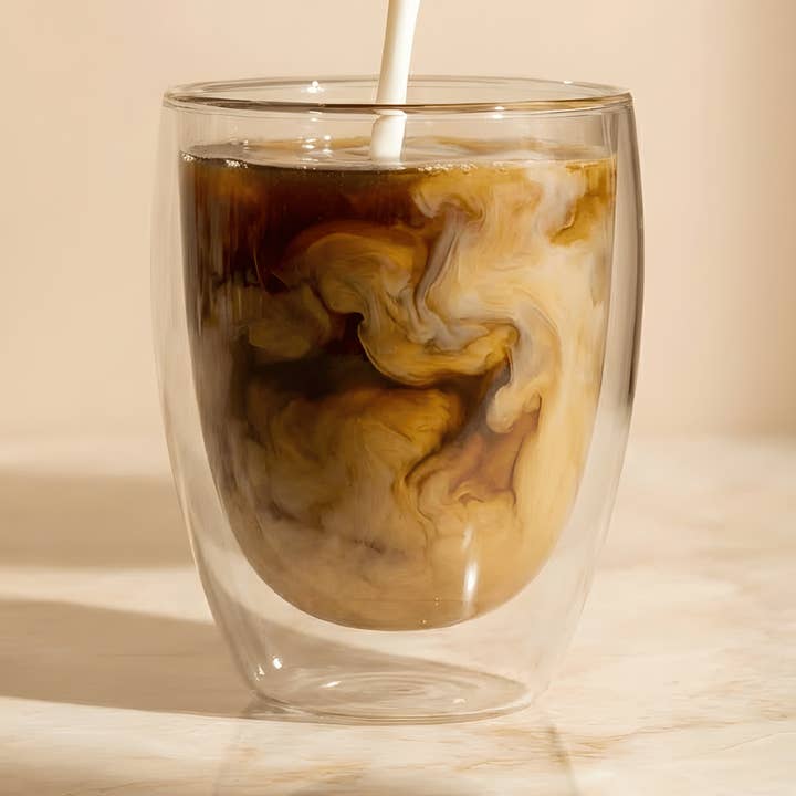 Wonder Glass Mug — Double-Walled Glass, Hot or Cold Drinks for wholesale by Pow