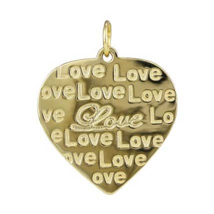 Ciondolo cuore amore 24mm per la vendita all'ingrosso da parte di Jewels of Mewar