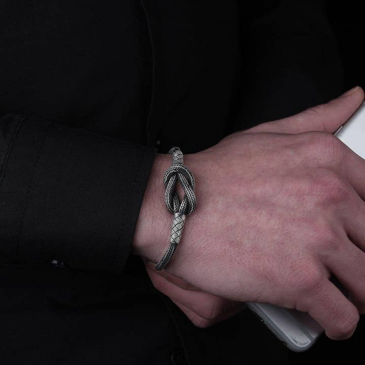 Ephesus Jewelry - Wholesale Jewelry - Men's - Sailor Knot Bracelet In Sterling Silver For Men