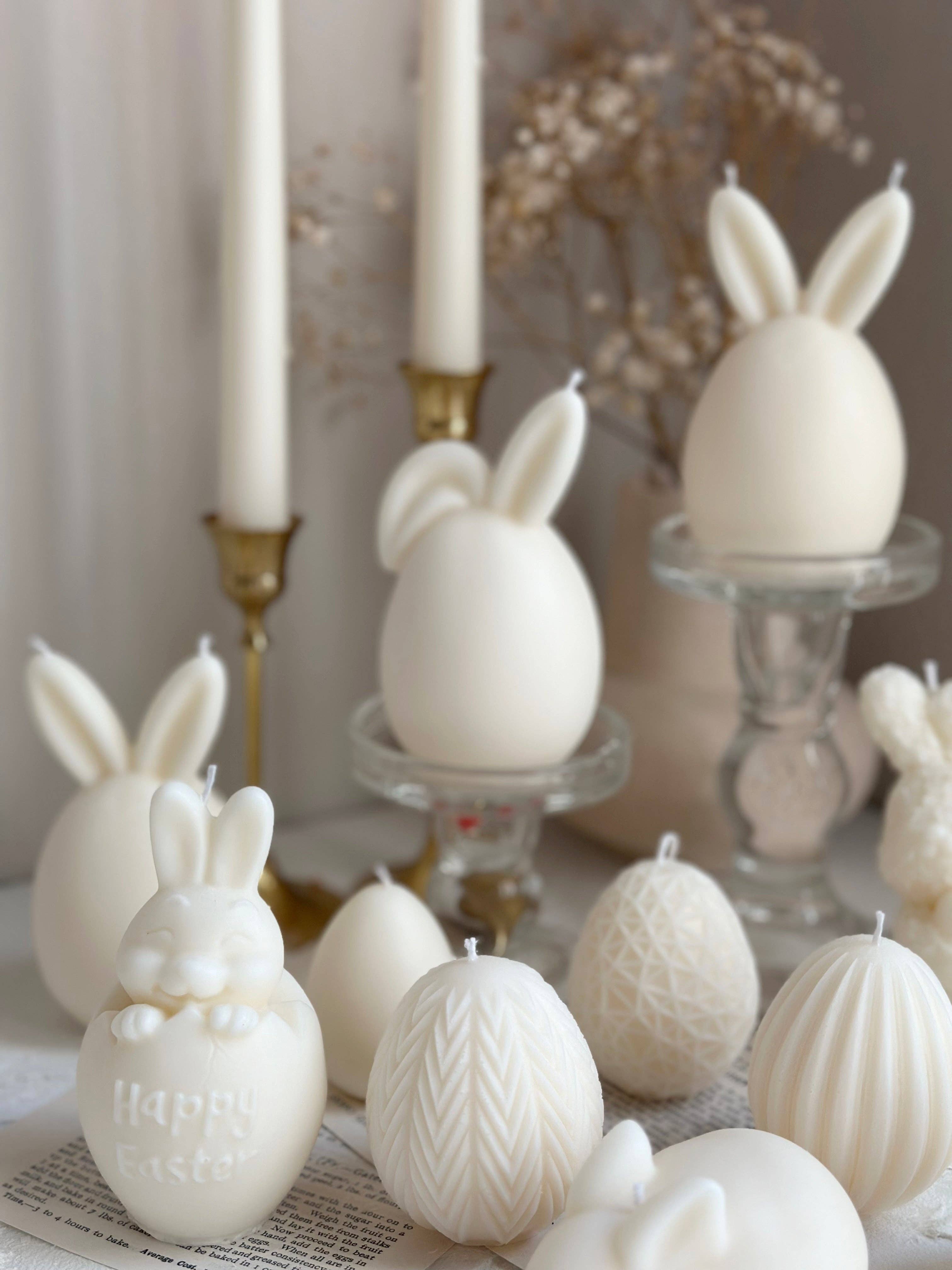 LA AROMA CANDLE CO. – Velas de decoração por atacado – Vela Coelho e Ovo de Páscoa, Vela Grega de Páscoa8