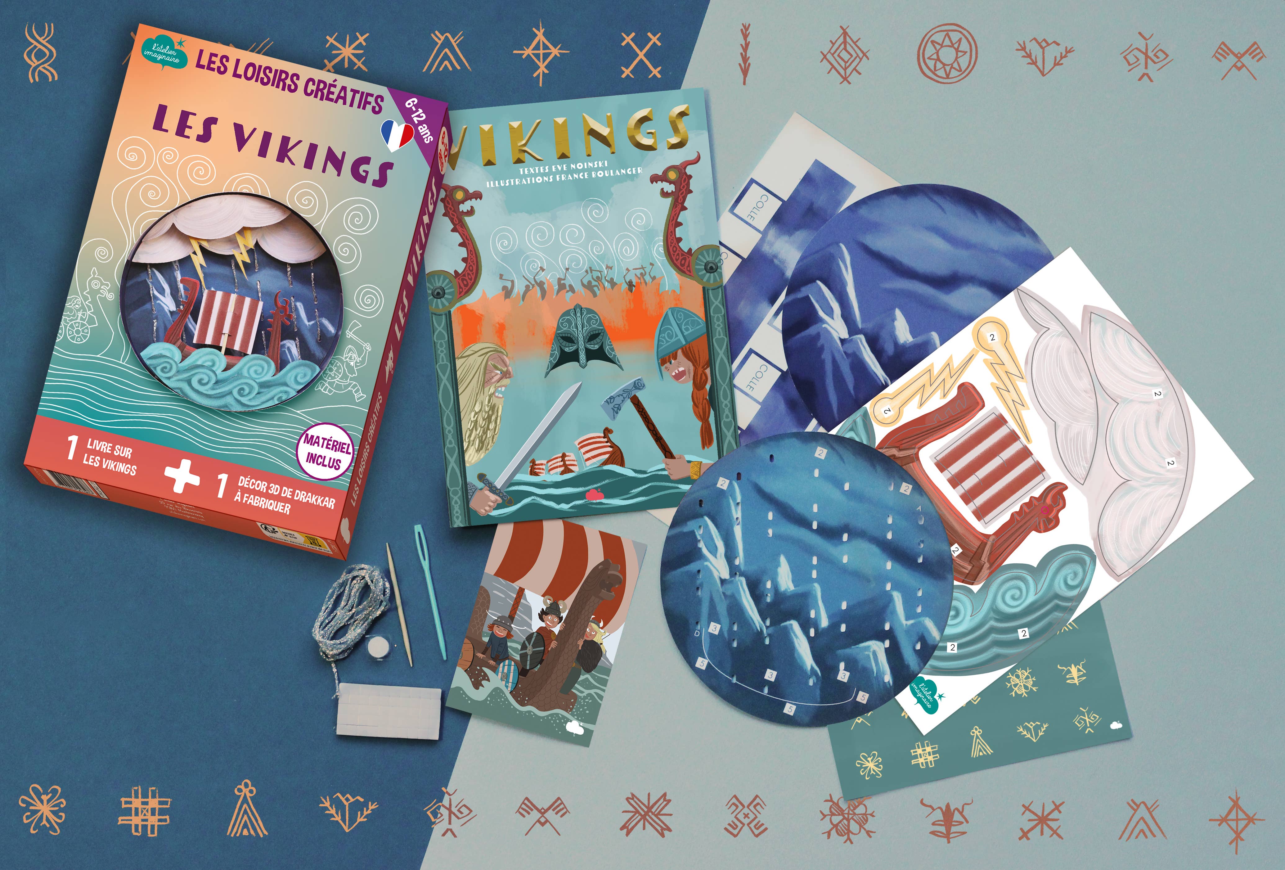 L'Atelier Imaginaire - Wholesale DIY Craft Kit - Kids - Viking decor DIY kit - children's crafts5