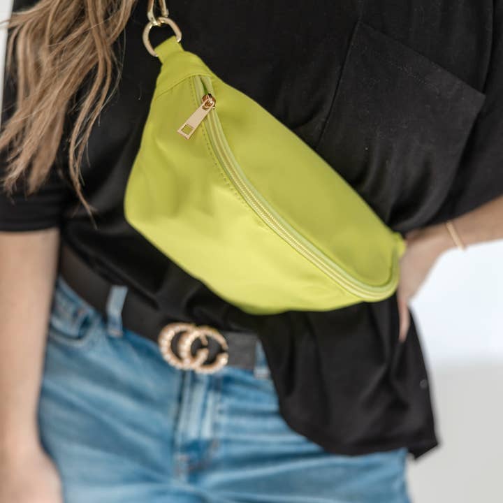 Thomas and Lee Company - Vente Sac ceinture – femme - Sac banane en nylon coloré Hannah avec sangle18