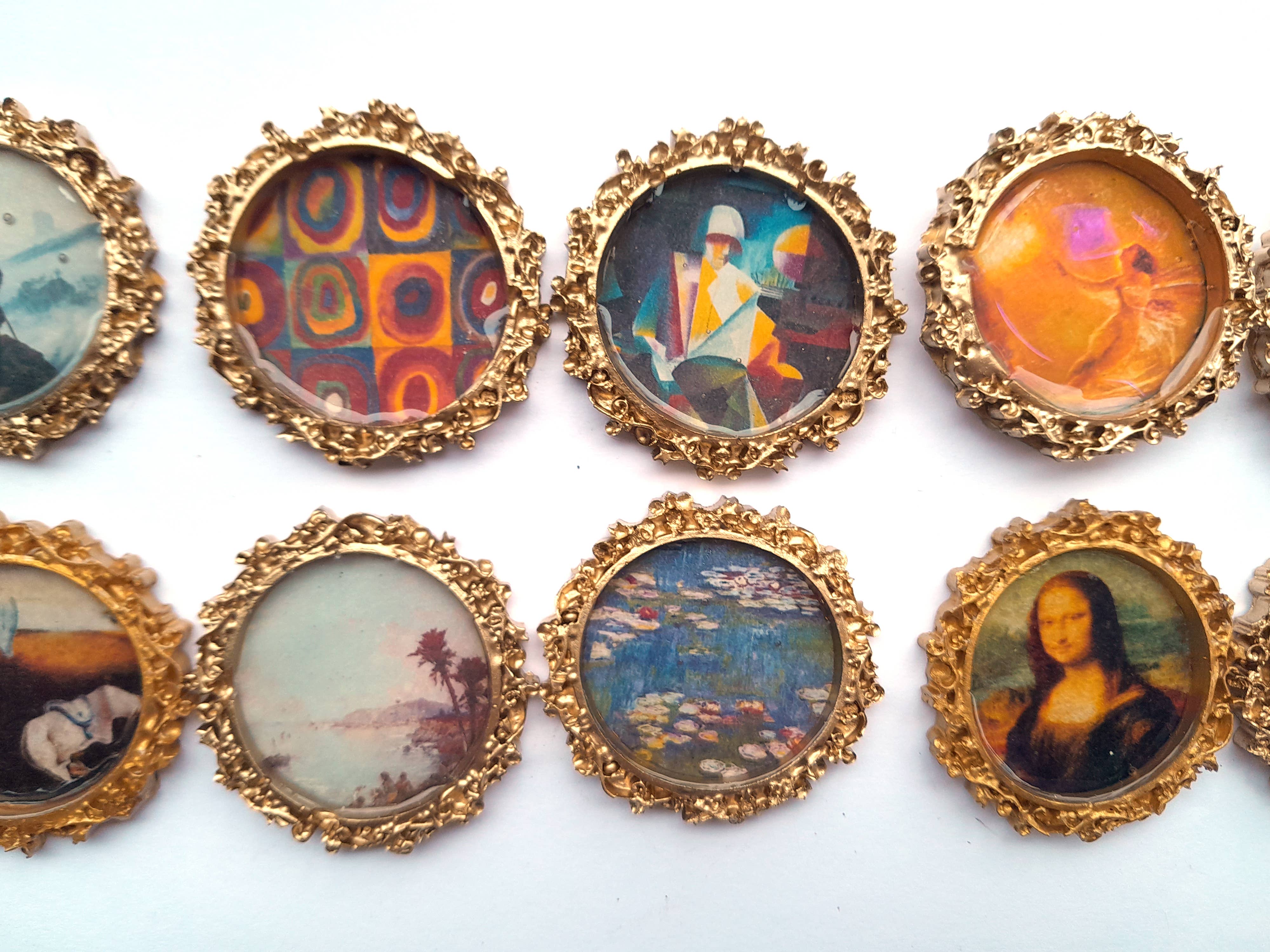 SUPERAWWWSOME - Wholesale Painting/Drawing - Miniature Artwork Mini Dollhouse Painting fancy frame Magnet4