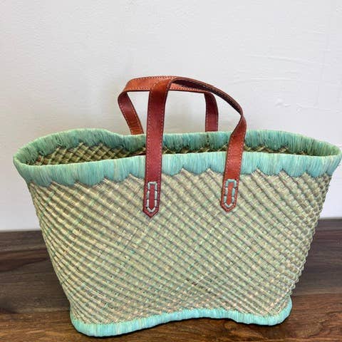 Gitzell FairTrade - Wholesale Basket - Checkered Totes, Madagascar