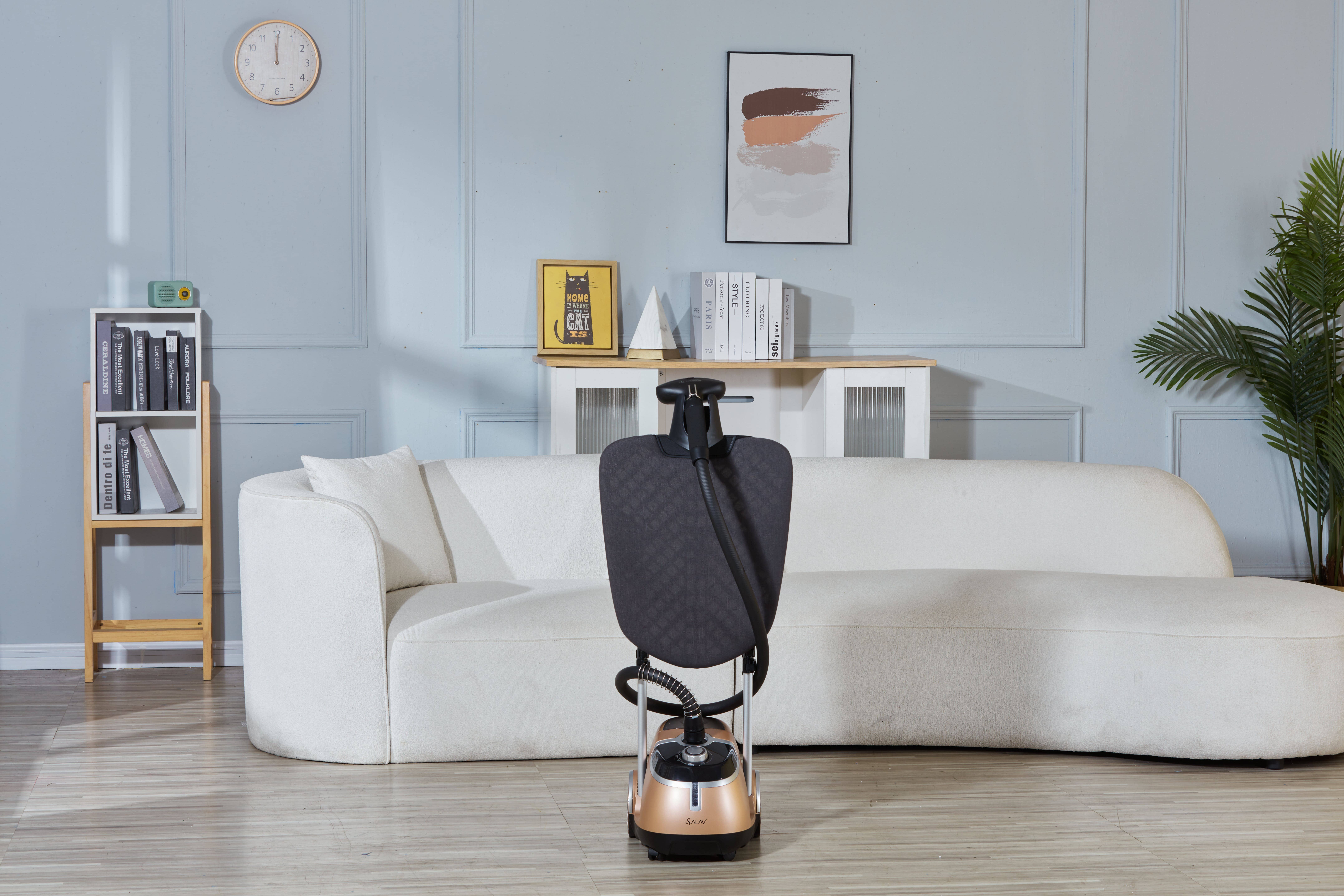 Salav-True & Tidy - Vente Défroisseur à vapeur pour vêtements - Défroisseur professionnel avec planche à repasser intégrée et paquet de 3 détartrants16