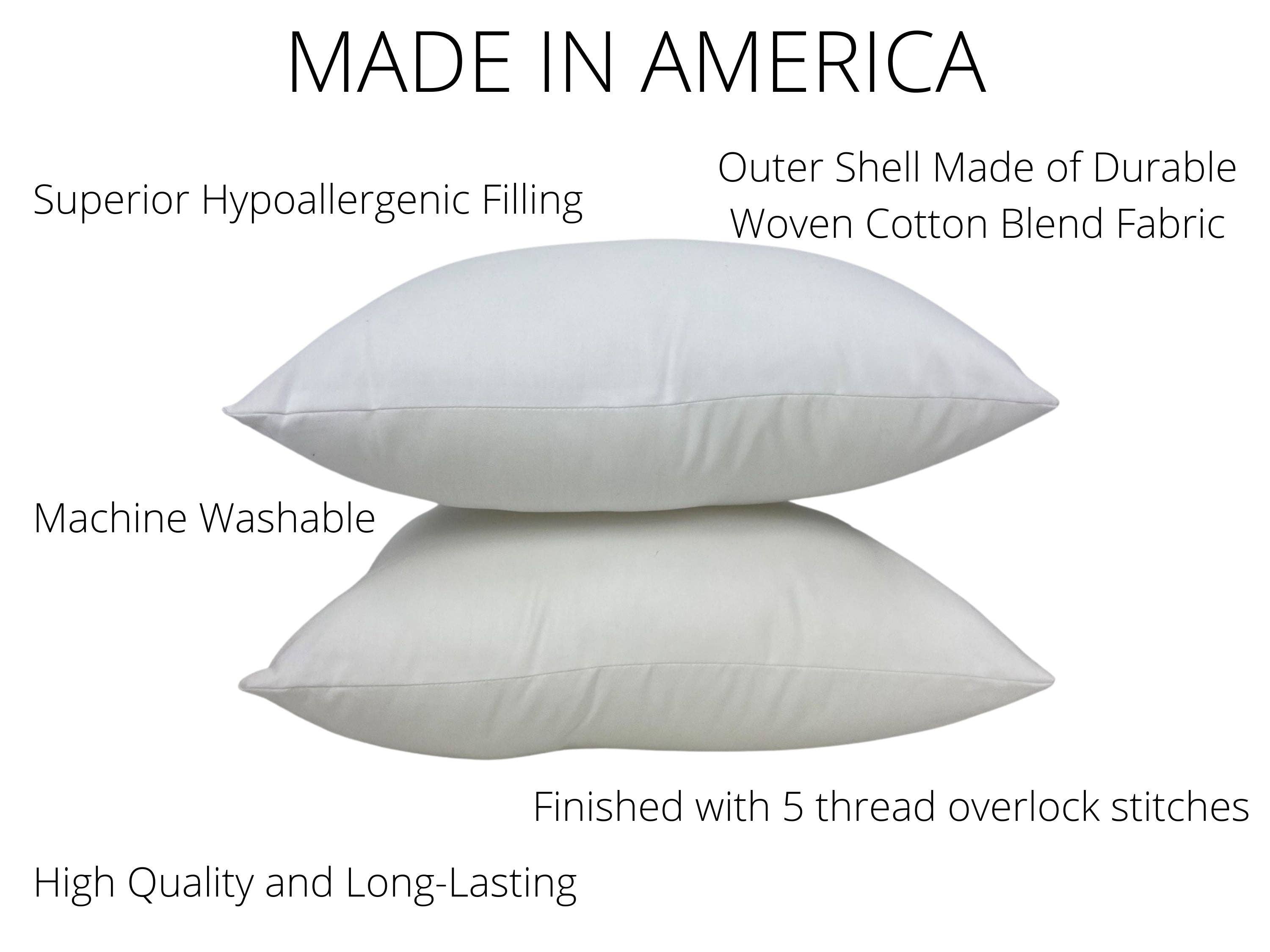UniikPillows - Wholesale Pillow Insert - 16x12 or 12x16 | Indoor Outdoor Hypoallergenic Polyester Pillow Insert | Quality Insert | Pillow Insert | Throw Pillow Insert | Pillow Form3