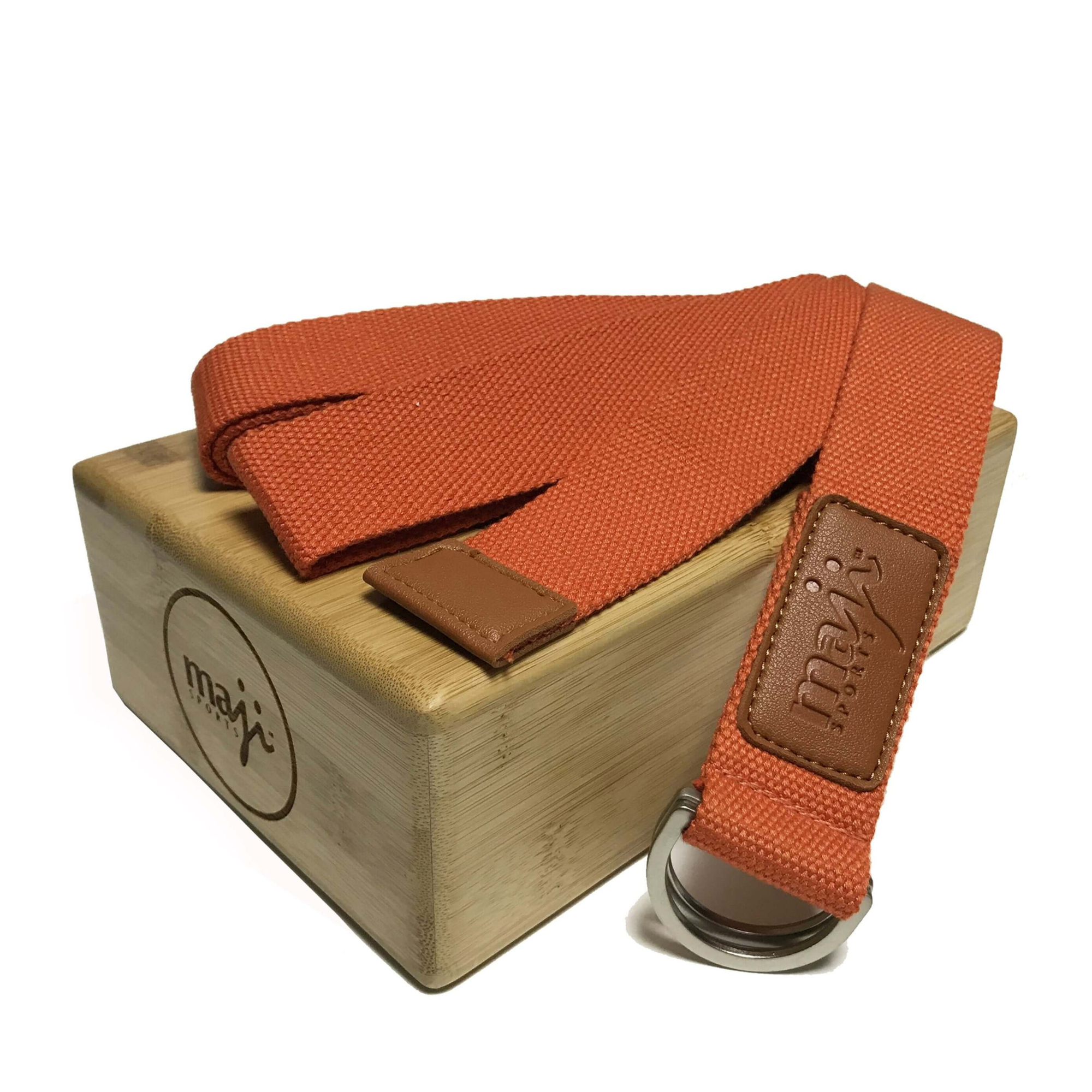 JupiterGear - Wholesale Yoga Strap/Band - Maji Sports Bamboo Yoga Block & Strap Combo3