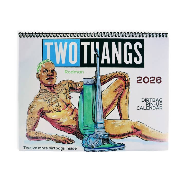 Two Thangs Calendar 2026 for wholesale by Hungry Ghost Press
