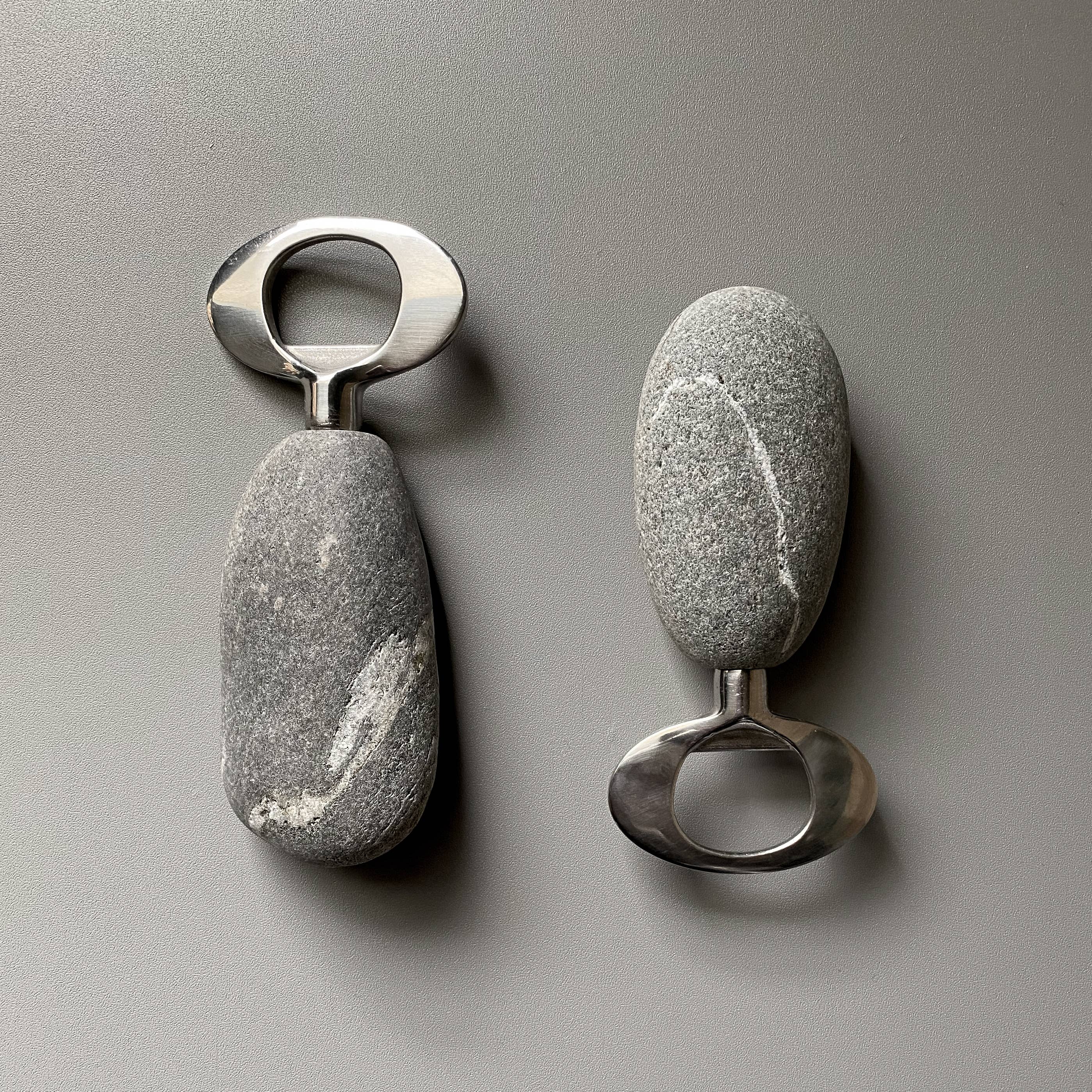 Funky Rock Designs - Wholesale Bottle/Wine Opener - Nature-Inspired Stainless Steel  Stone Bottle Opener2