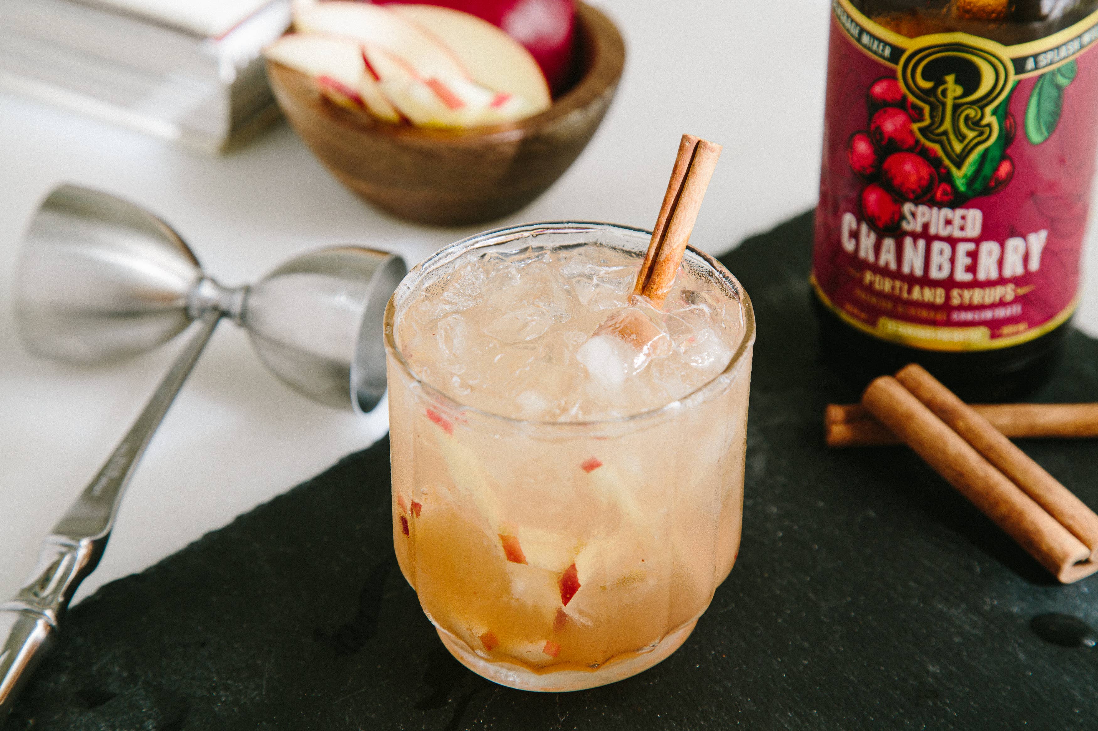 Portland Syrups - Wholesale Cocktail Mix/Syrup - Spiced Cranberry Syrup 3.4oz - cocktail / mocktail drink mix3