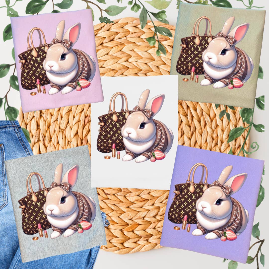 Duck Creations Wholesale - Wholesale Screen Printed T-Shirt - Women's - The Bunny & Bag Graphic T-shirt