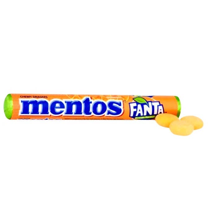 Mentos Fanta Orange 40pck (Netherlands) for wholesale by Global Bite Co