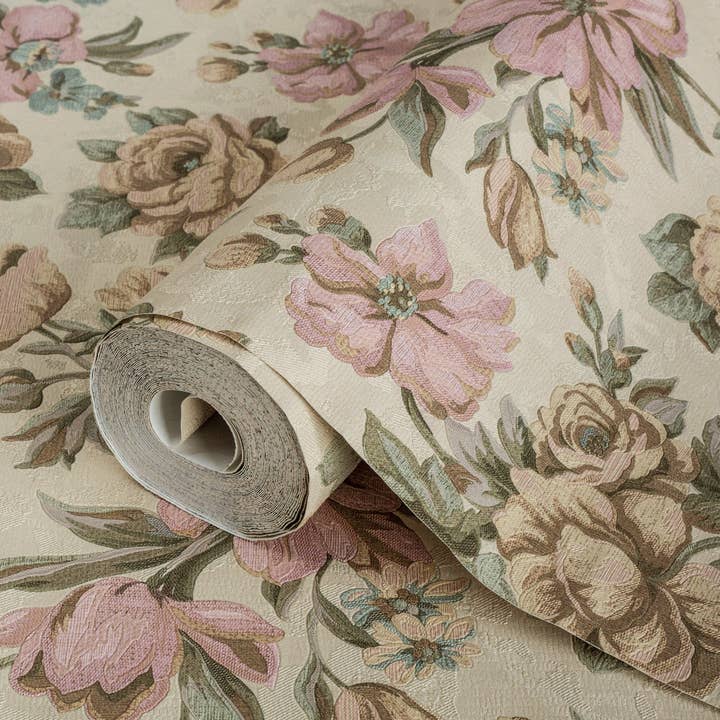 Präglad modern enfärgad tapet, krämtexturerad väggbeklädnad för kommersiell och heminredning för wholesale av Walloro Luxury Embossed Wallpaper