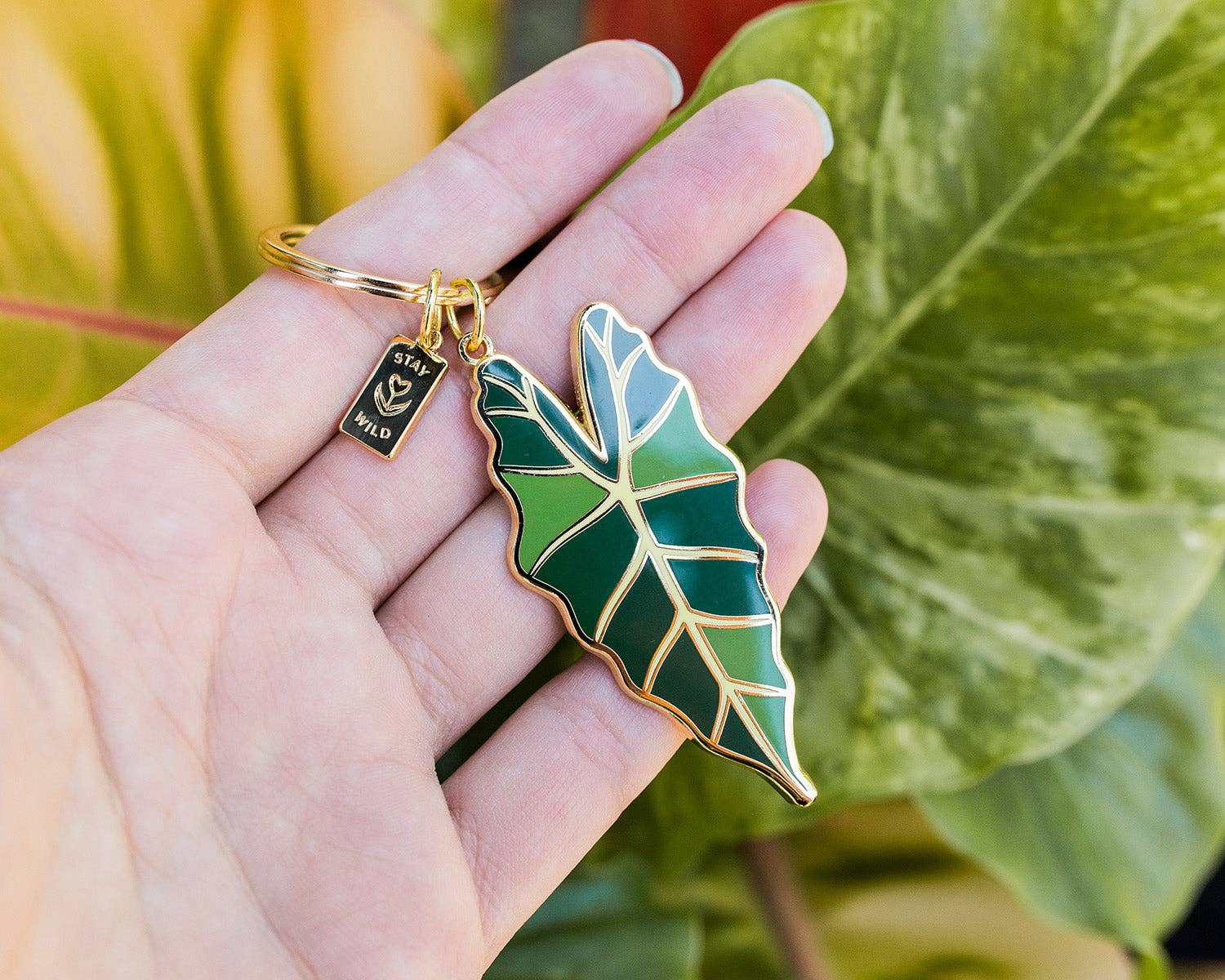 Wildship Studio - Wholesale Keychain - Women's - Jungle Leaf Stay Wild Keychain9
