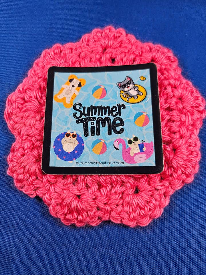 Summer Time Splash Vinyl Sticker for wholesale by Autumnmist Boutique