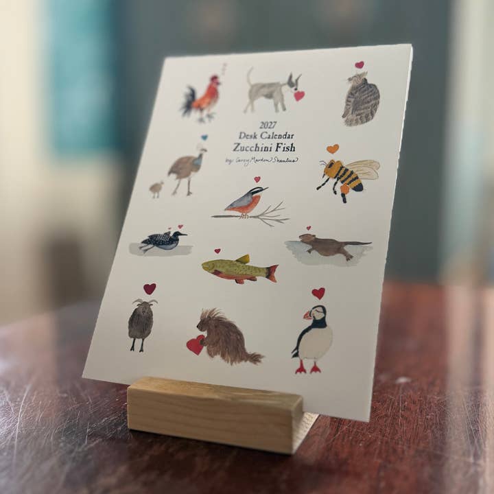 2027 Desk Calendar for wholesale by Zucchini Fish
