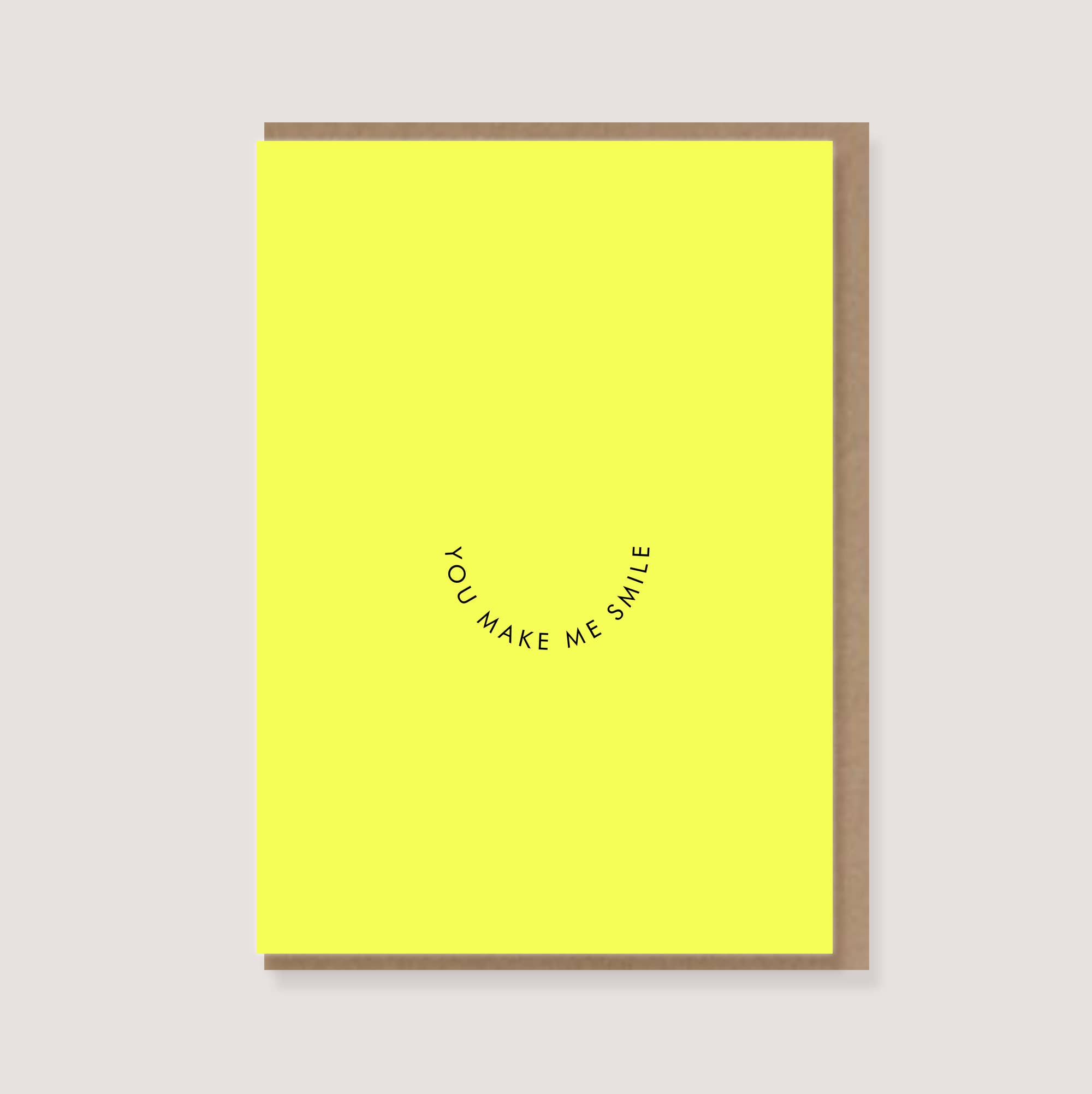 LØTTEBOM - Wholesale Love Card - Greeting card - "You make me smile"0