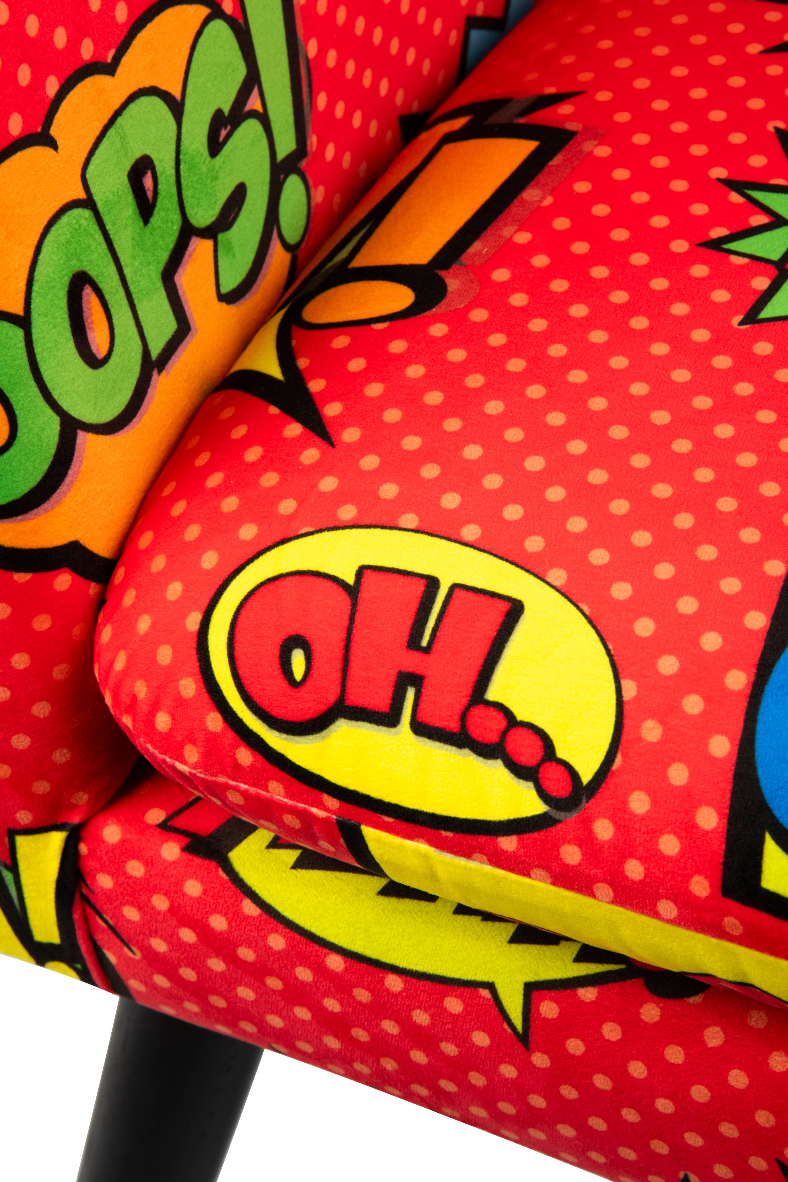 Bergamaschi & Vimercati S.p.a. - Wholesale Chair - Pop Armchair in Polyester and Wood – Multicolored Design, 70.5x65x83 cm5