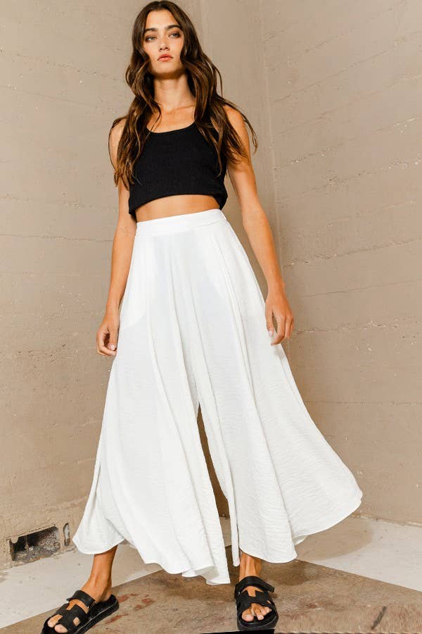 BUCKETLIST INC - Wholesale Pants - Women's - P5131 Solid Woven Wide Leg Pants16