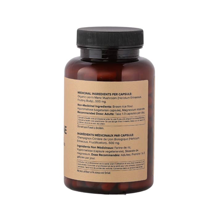 Bloomable Natural Products - Wholesale Oral Supplement/Vitamin - Lion's Mane Mushroom Capsules (120 Capsules)