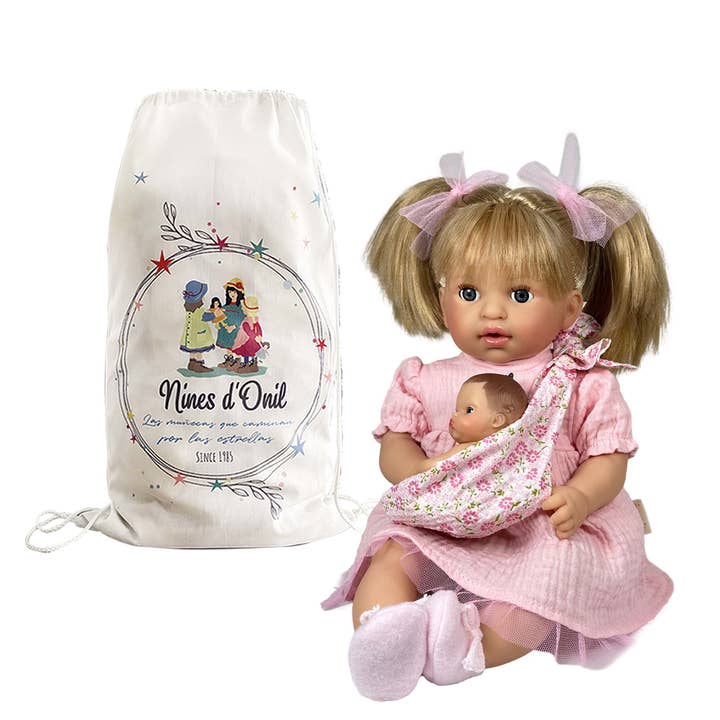 Dolls and Accessories - Wholesale Doll – Kids - Handcrafted Baby Doll Blonde Alex with Baby by Nines d'Onil11