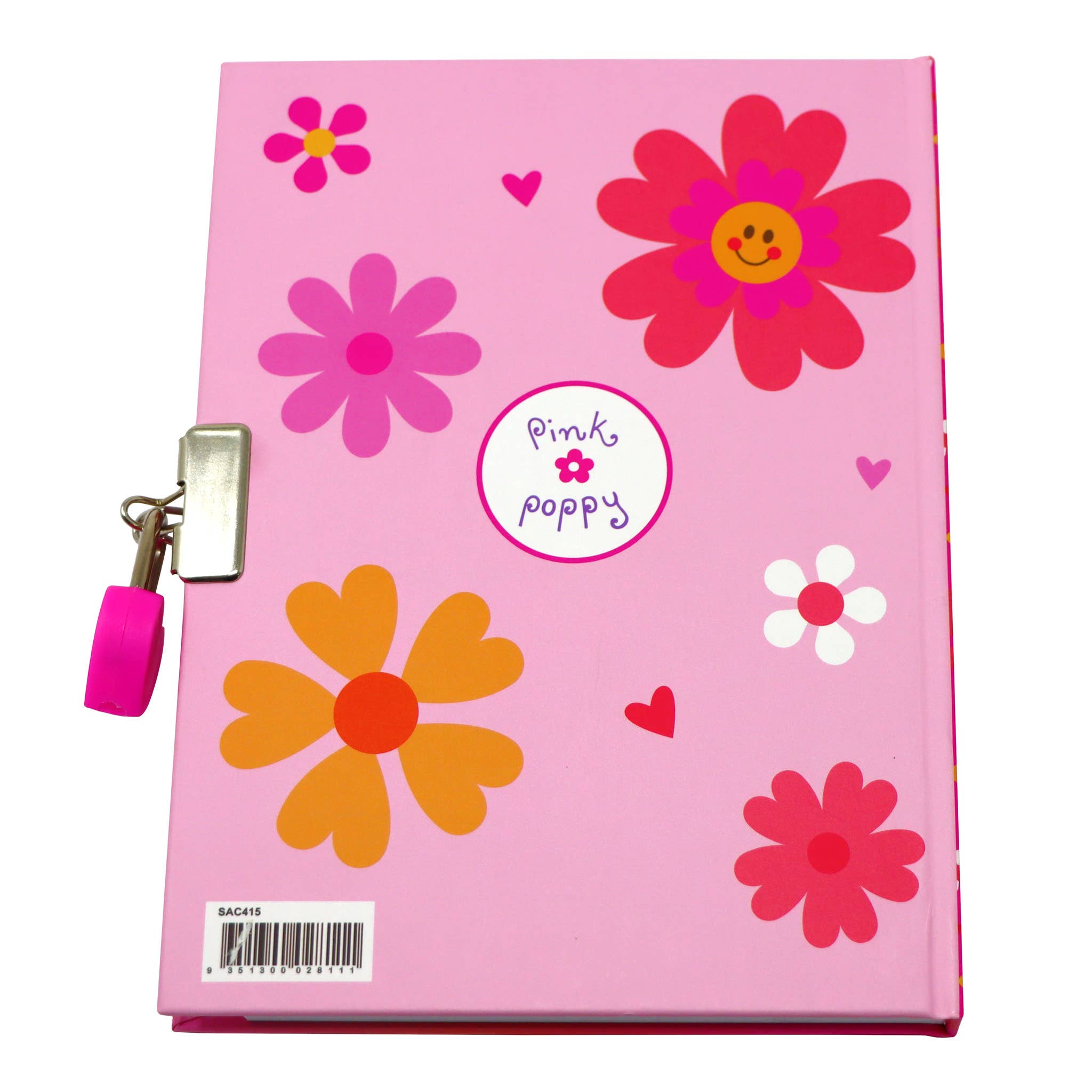 Pink Poppy USA - Wholesale Journal/Diary - Kids - Vibrant Vacation Strawberry Scented Lockable Diary | Pack of2