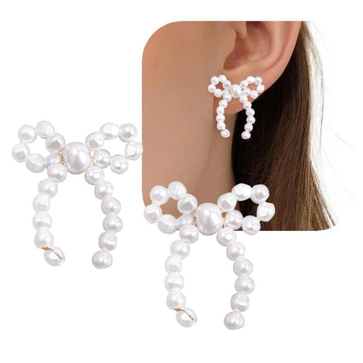 Guld-, båg- och pärlörhängen - Enkla & eleganta (festklädsel) för wholesale av Gemscape UK