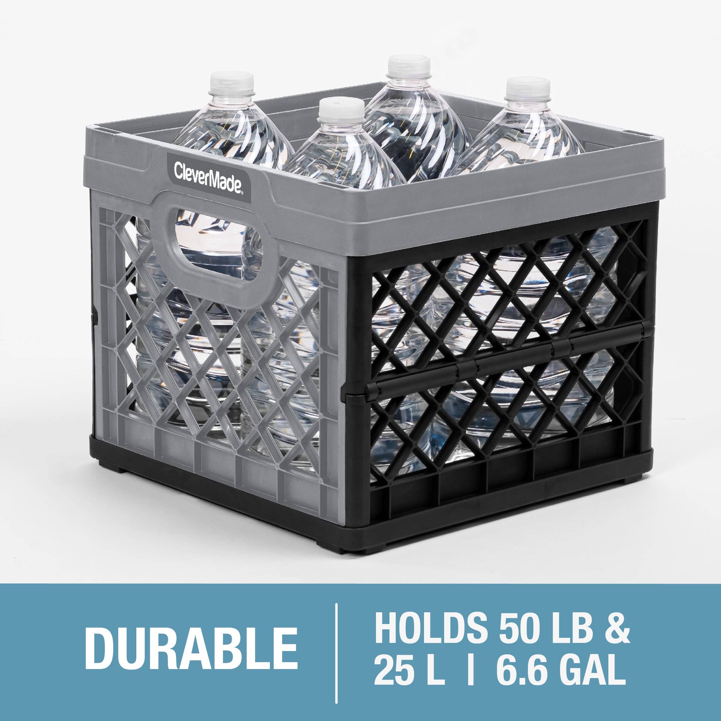 CleverMade - Wholesale Storage Bin - Collapsible Milk Crate6