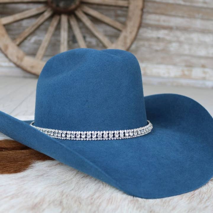 Willow Lane Hat Co. – wholesale Hat accessory – Women's – Rhinestone Bling Hat Band - The Monroe