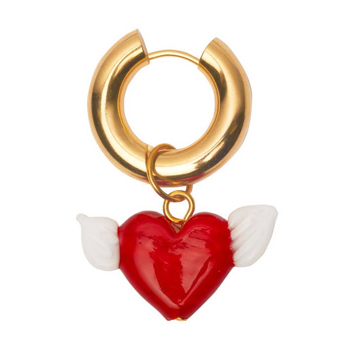 Angel Heart Hoop for wholesale by EMMA LEONIE