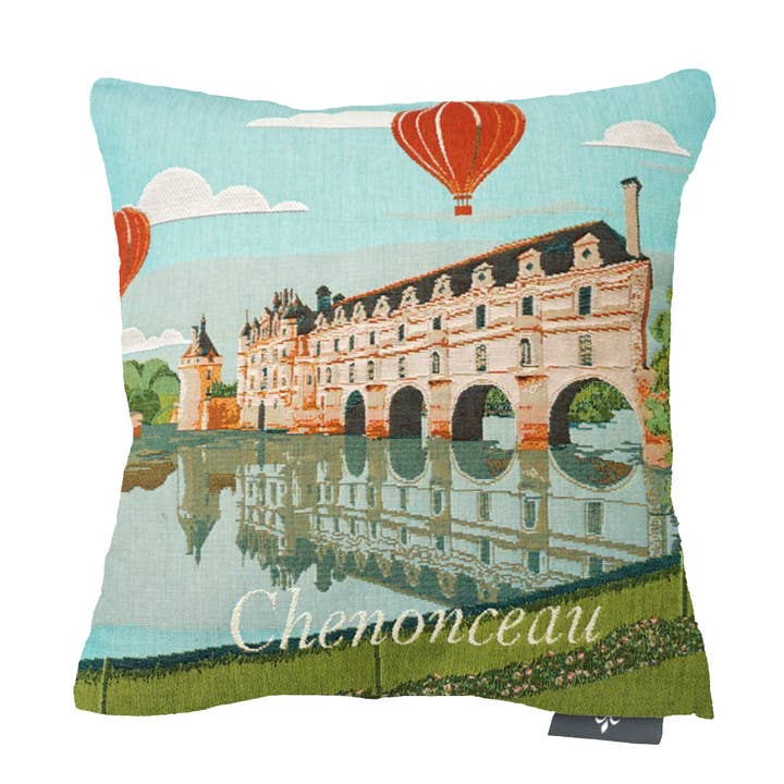 Reisekissenbezug Frankreich Chenonceau für den Großhandel von Art De Lys
