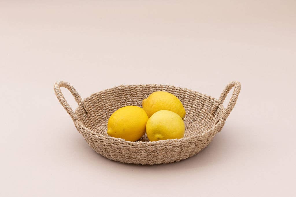 NEEPA HUT – wholesale Fruit basket – Woven Round Serving Tray I All Natural | Bread Basket1