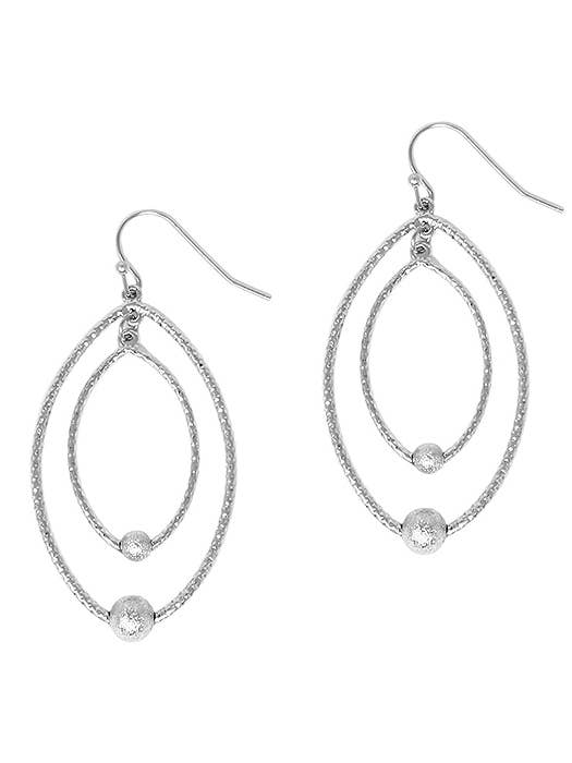 ( T641 ) DOUBLE WIRE OVAL EARRING for wholesale by Jewelry Max