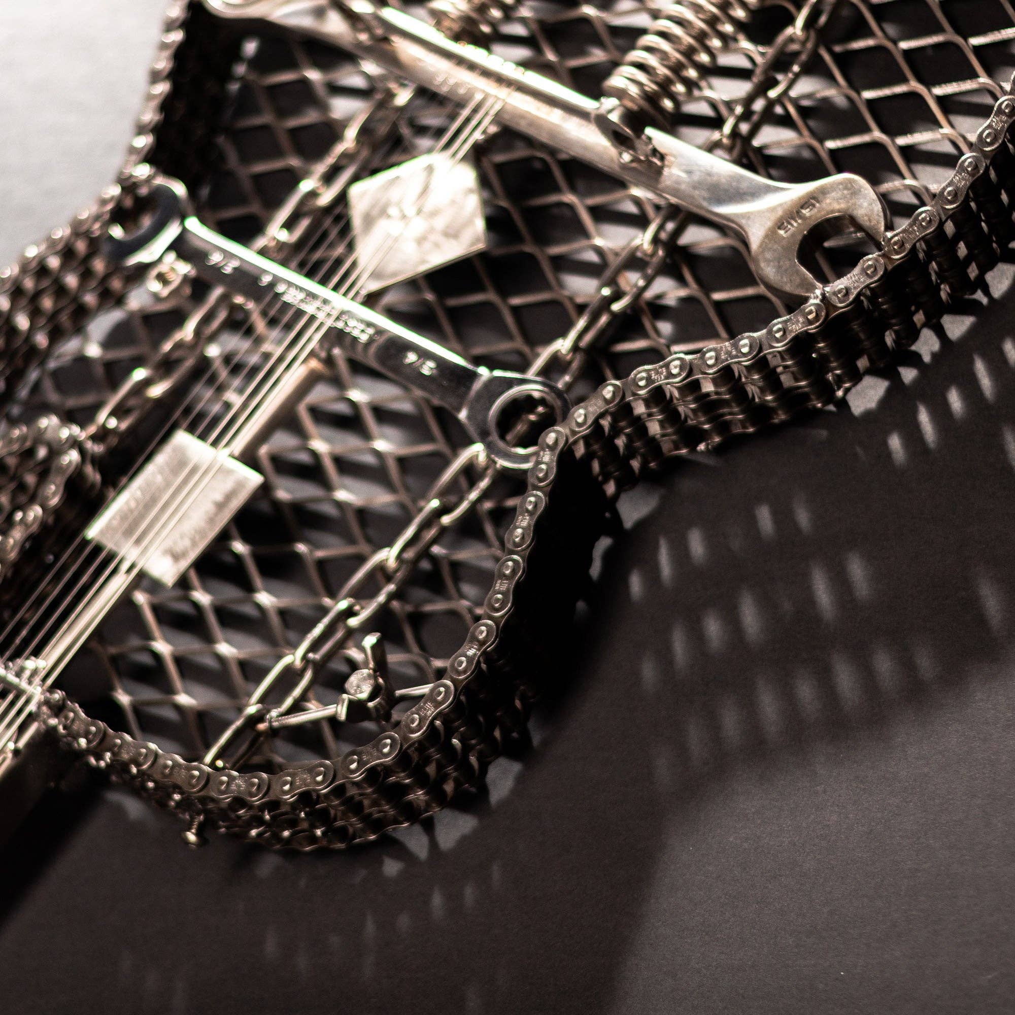 Metal Relic - Wholesale Sculpture - "The Classic" Metal Electric Style Guitar Sculpture Heavy Metal Wall Art15