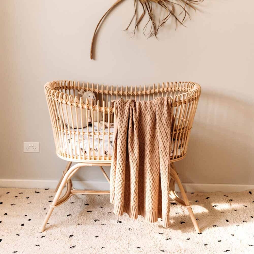 Snuggle Hunny – Cobertor de cama - Crianças e bebés por atacado – Manta Bebé Biológico Avelã Diamante5