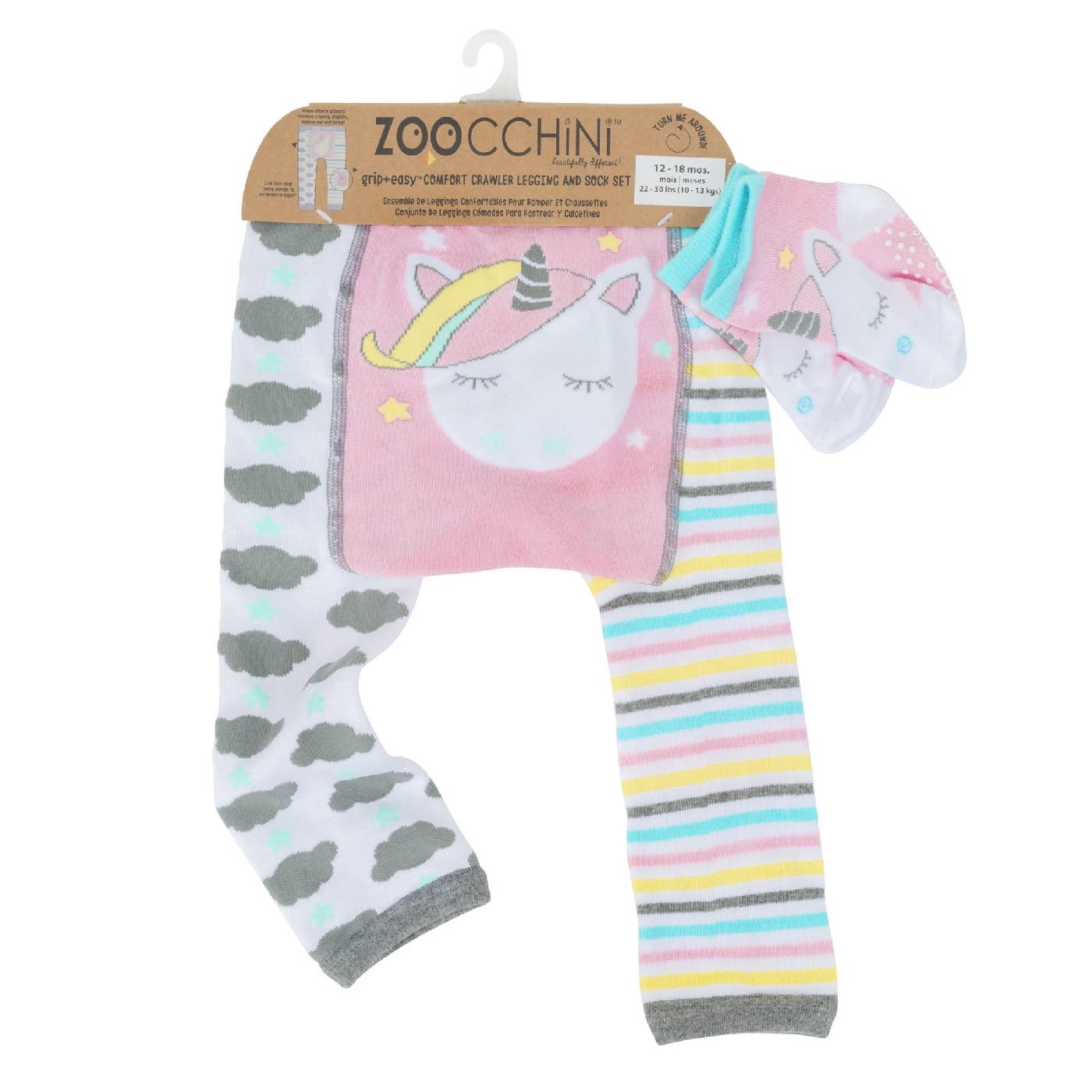 ZOOCCHINI - Wholesale Clothing Set - Baby - Crawler Legging/Sock Set Allie The Alicorn2