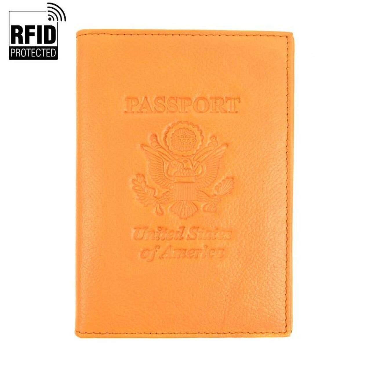 Selini New York - Vente Étui/housse pour passeport – unisexe - RFID Étui à passeport en cuir véritable Motif aigle américain14