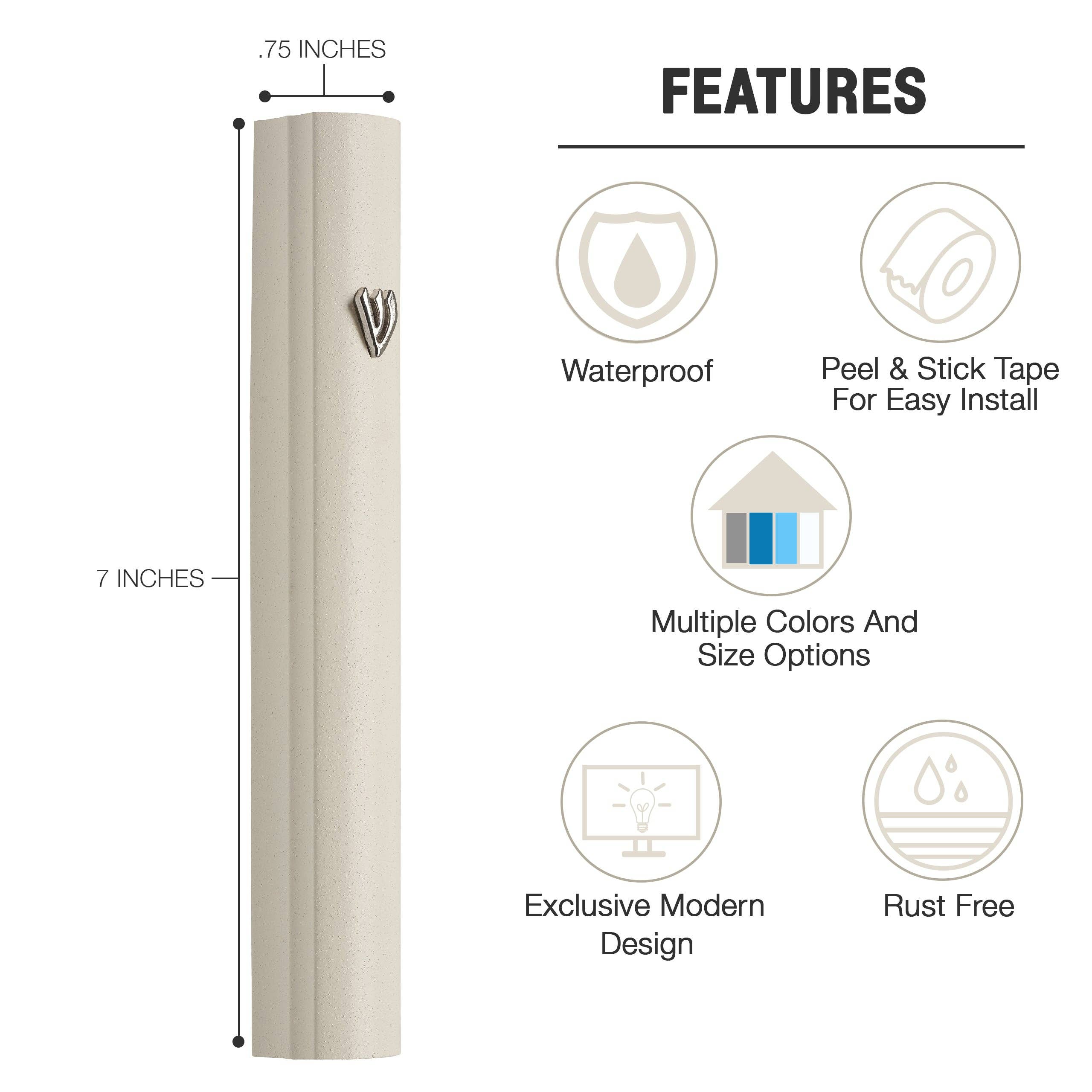 A&S Mezuzot - Vente Décorations de table - Étui Mezouza en aluminium20