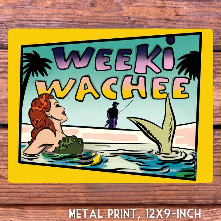 Weeki Wachee Metal Print for wholesale by Old Florida Vibes