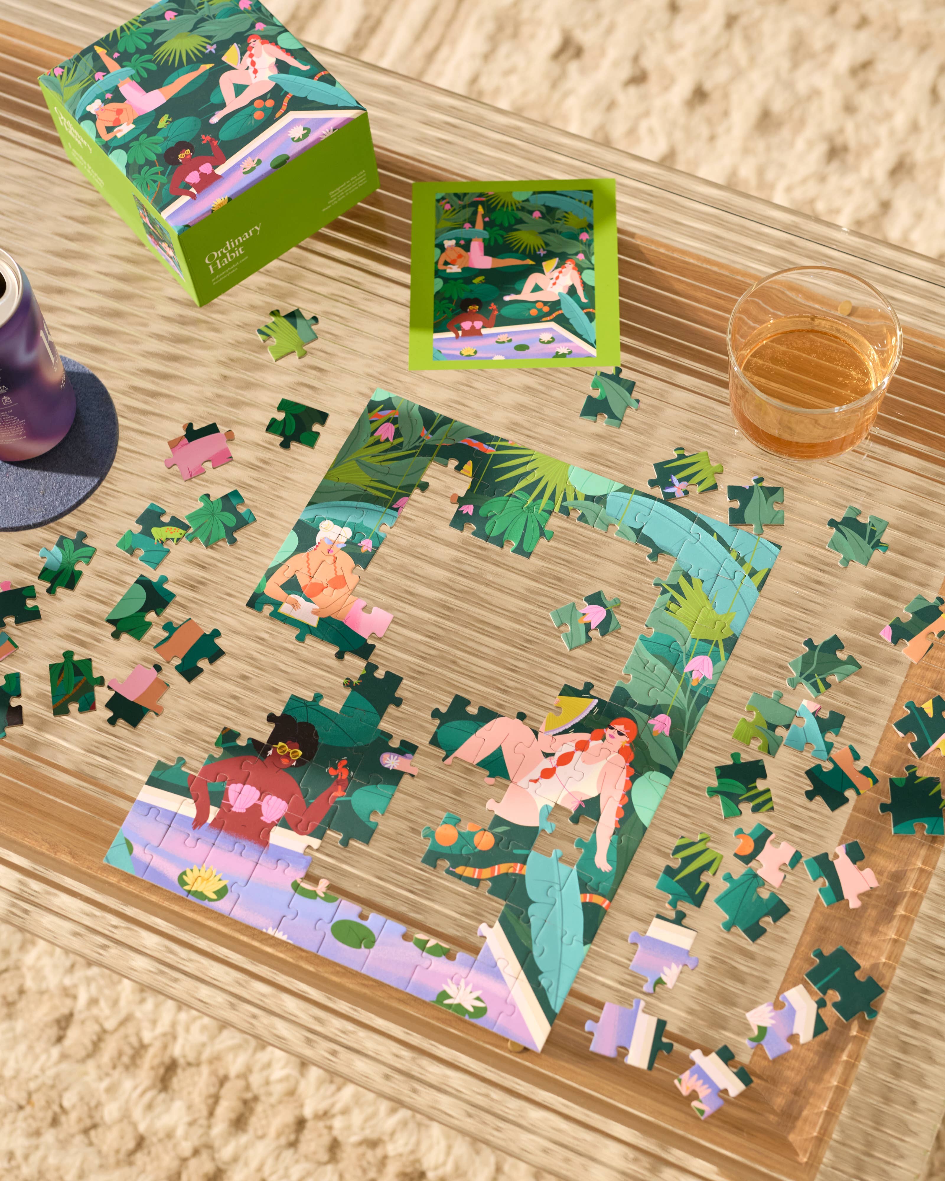 Ordinary Habit – wholesale Puzzle – Adult – Water Lily Girls  - 100 Piece Puzzle1